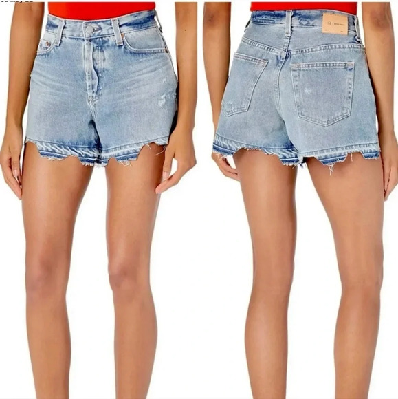 Ag Adriano Goldschmied Pants - New‎ Ag Alexxis Short High Rise Wedgie 28